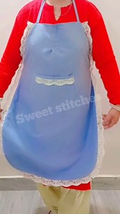 Cutting and stitching of beautiful apron #trendy #Woolen #viralpost #trending #video #viralreels #viralcontent #design #Viral #cutting #virals #Stylish #tutorials #tips | Sweet Stitches