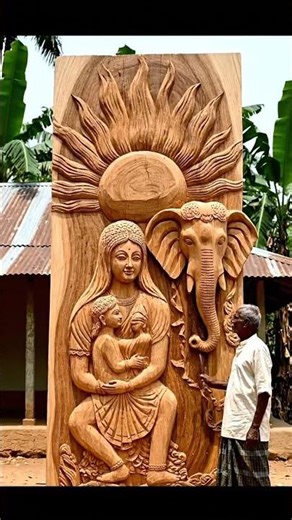 Epic Artisan Snake Statue ✨ | Wooden Carving of Rebirth & Cultural Heritage