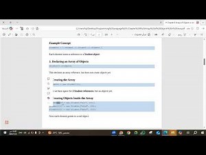 Chapter 8 Arrays of Objects in Java