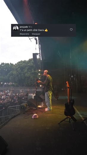 1K views · 23 reactions | on nous a beaucoup dit ça pour notre chanson ‘over there’, du coup on a voulu vous faire un petit clin d’œil en concert 﫶 | 20:02 | Facebook