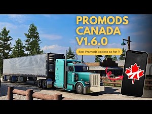 ProMods Canada 1.6.0 | ATS 1.57 Realistic Driving | Peterbilt 379 Cummins N14 600 #ats #promods