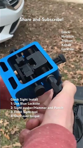 Install Glock Iron Sights ‪@GlockIncSmyrna‬ ‪@TrijiconInc‬ ‪@holosun‬ ‪@loctiteNA‬ ‪@TrueGritTradingCompany‬