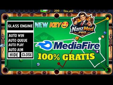 UPDATE NEW KEY GLASS ENGINE GRATIS❗ CHEAT 8 BALL POOL MOD APK TERBARU 2026 GARIS PANJANG NO ROOT