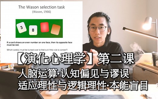 【演化心理学101】第二课 人脑运算·认知偏见与谬误·适应理性与逻辑理性·本能盲目