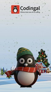Merry Christmas to our wonderful Codingal community. From Cody and the Codingal team, thank you for being part of our journey. Wishing your family peace, happiness, and a joyful holiday season. #MerryChristmas #HappyHolidays #Codingal #CodyThePenguin #CodingForKids #FamilyTime #LearningJourney #KidsWhoCreate | Codingal