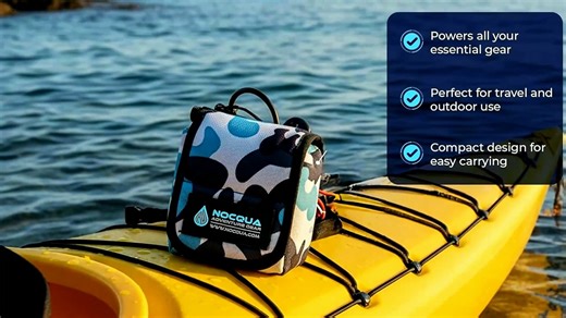Nocqua Pro Power Lithium Battery Kit for Kayak & Marine Electronics