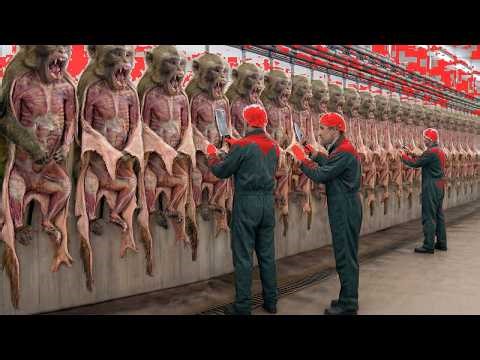 The Dark Reality of the Monkey Meat & Skin Industry | From Farm to Million-Dollar Products