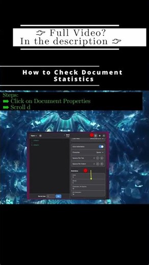 How to Check Document Statistics 🐧 Gnome Text Editor 🐧 #Shorts #KGROSShorts