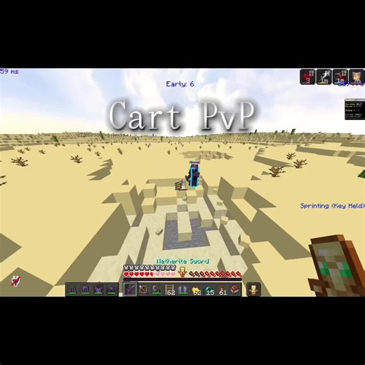 Exciting Cart PvP Adventures in Minecraft