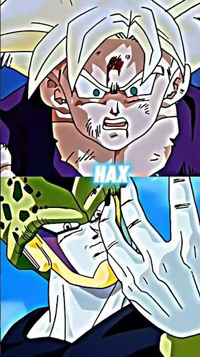 Perfect Cell vs SSJ GOHAN l#drangball #gohan #cell