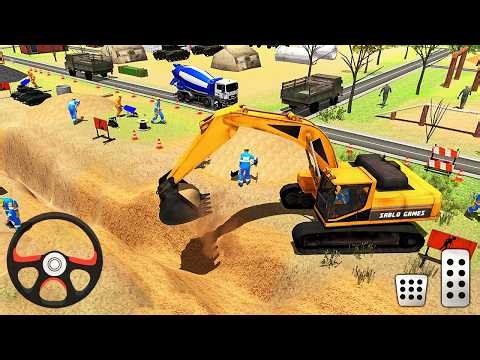Road Tunnel Construction 2021 - Mega Machines Construction Simulator - Android Gameplay
