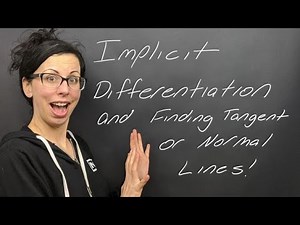 Lesson: Implicit Differentiation and Finding Tangent or Normal Lines to a Curve