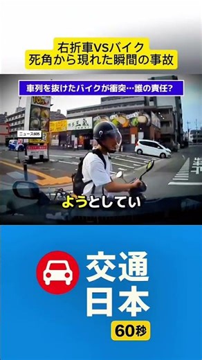 Right-turning car vs. motorcycle... an accident that occurred the moment the motorcycle appeared ...