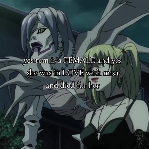 #rem #misa #misaamane #deathnote #fyp | rem and misa