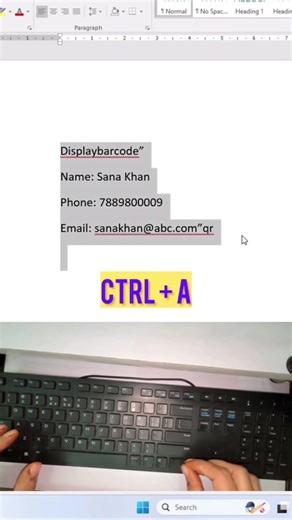Create QR Code in MS Word. Secret code. Create QR Code in MS Word. How to create QR code in MSword.