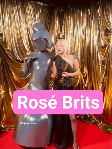 Blackpink rosé is our champion winner of international song of the year Brits 2026 APT #rosé #apt