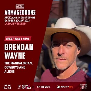 Brendan Wayne (the man behind the helmet in The Mandalorian) is coming to Auckland to chat with fans at #springeddon! If you want to meet him, make sure to get your tickets and tokens on iTicket: iticket.co.nz/go-to/springeddon-2023 See the schedule: armageddonexpo.com/schedules/ | Armageddon Expo