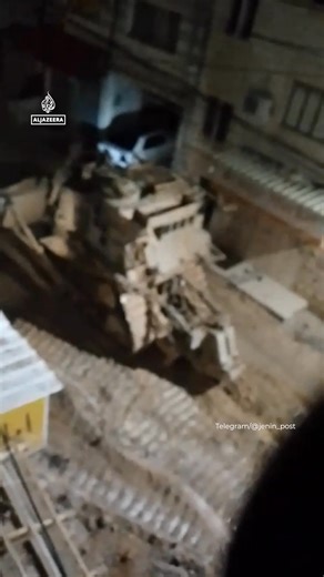 Video shows Israeli forces bulldozing streets in Jenin, the occupied West Bank. The UN has stated that Israel’s deadly raids in the occupied West Bank have forcibly displaced Palestinians at an alarming rate, with the number reaching 40,000 since January. | Al Jazeera English