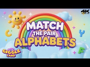 Match the Pair Alphabet Matching Game | Learn Uppercase & Lowercase Letters | Kids Learning