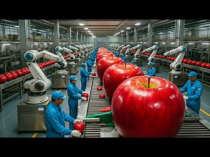 Inside a Apple Juice Factory - How They Harvest and Make Fresh Apple Juice (Full Process)