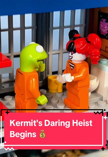 Kermit's Daring Heist Begins 💰 #lego #muppets #sillystreet #sesamestreet #parody