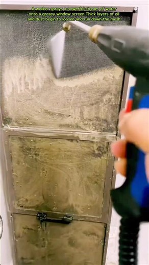 Grease vs High-Pressure Water #work #works #workers #asmr