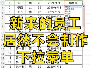 原来Excel下拉菜单是这样做的！太方便了！