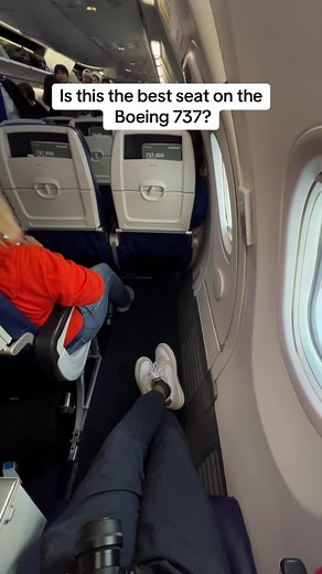 Could this possibly be the best seat on the Boeing 737?? #boeing737 #boeing #flying #planes #aviation #avgeeks @Southwest Airlines
