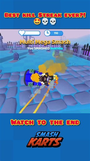 Best kill streak in Smash Karts?! 💀💀🔥💣🤩 #epic #smashkarts #shorts