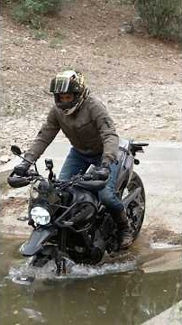 Can this motorcycle swim? 🚣