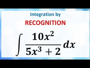 Integration by recognition: A level paper 1 Practice question #edexcelmaths #wjecmathspaper1