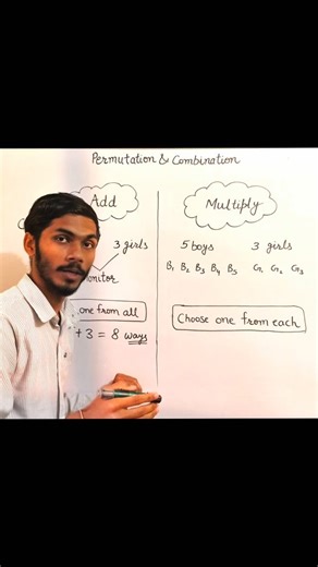 Akshit on Instagram: "P & C series🗿 . Level - 1 Ch : permutations & combinations . Teaches everyone but here you will learn from my heart 😇 . (127/365) NDA concept series🔒 . Math ❌ Soulful_math ✅ . #nda #maths #jee #mathproblems #soulfulmath"