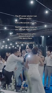 28K views · 125 reactions | What’s the BEST career advice I know? It’s this. Find a life outside of it, good friends who you love, and partner that gets the best out of you! Here’s a snippet from our first dance we did at our wedding  Can you guess the song we are dancing to!! Happy Valentine’s Day all! #career #wedding #dance | Workhap | Facebook