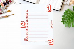 To Do List, Printable, Daily Checklist, Task List, Planner, Note, Instant Download. 123 With a Flint Flavor, Creative Design and a Twist. - Etsy Canada