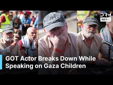 GOT Star Cunningham Breaks Down During Presser on Gaza, Plays Child’s Song Before Flotilla | AA1G