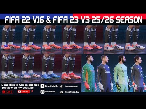 FIFA 22 V16 & FIFA 23 V3 | Ultimate Bootpack, Ballpack & Glovepack Mod