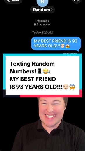 Texting Random Numbers!📱😂: MY BEST FRIEND IS 93 YEARS OLD!!!👴🏻😱 #comedy #viral #textingstory #prank