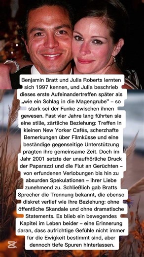 Die Liebesgeschichte von Julia Roberts und Benjamin Bratt