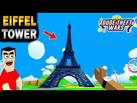 🔥 Finally Eiffel Tower Added in Dude Theft Wars! 😱 (DTW New Mod)