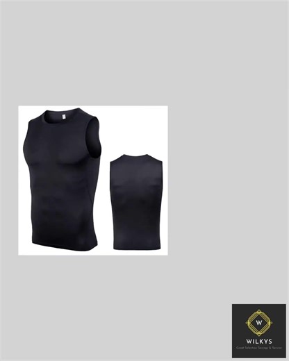 Sports Vest Men's Tight Bottoming Sleeveless Workout Clothes Violently Sweat Training Running Qui...