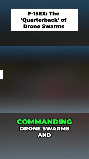 Future of air combat: F-15EX controls AI drones! 🤯 See how this changes everything. A game-changer! #AirCombat #Drones #F15EX #MilitaryTech #Innovation #FutureWarfare