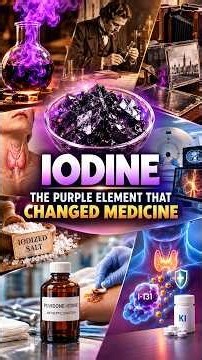 Iodine: The Purple Element That Changed Medicine 🟣| Advanced Chemistry #chemistry #science #history