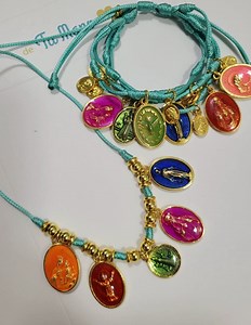 Handcrafted Gold Virgin Mary Protection Pendant Necklace Catholic Charm Jewelry - Etsy