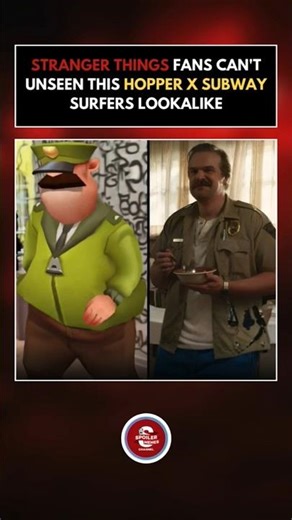 Stranger Things fans can't unsee this Subway Surfers lookalike 💀 #strangerthings #hopper