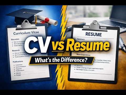 CV or Resume: Use the Right One for Career.
