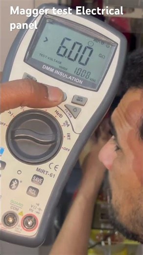 Magger testing electrical panel | phase to phase Magger test