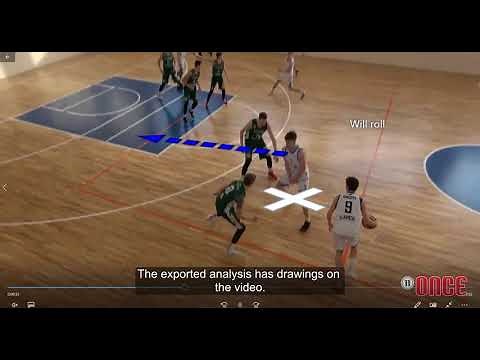 Basketball analysis with Once Sport Analyser