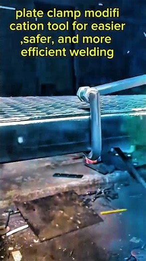 Welding just got easier! plate clamp hack for perfect welds #welding #diy #fabrication