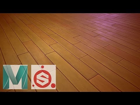 Autodesk Maya 2018 - Tileable Wood Texture Speed Modeling