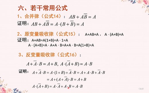 11逻辑函数的化简 公式法2